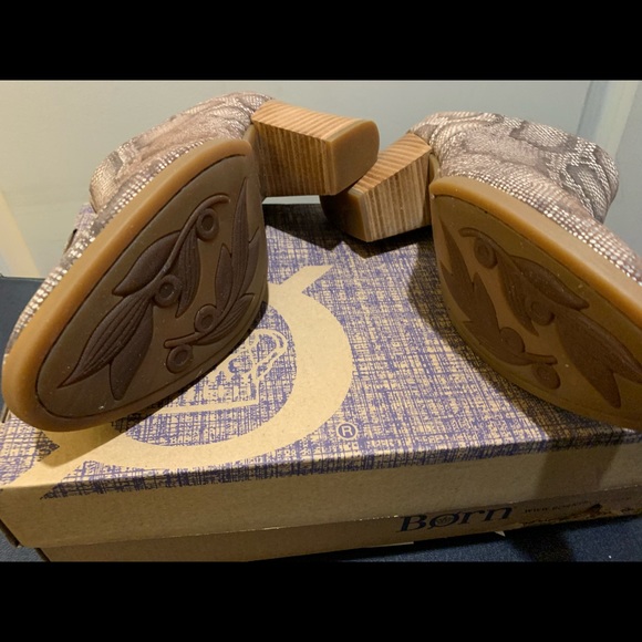 🆕👡 Born Eustis Brown Snakeskin NIB - Picture 5 of 6